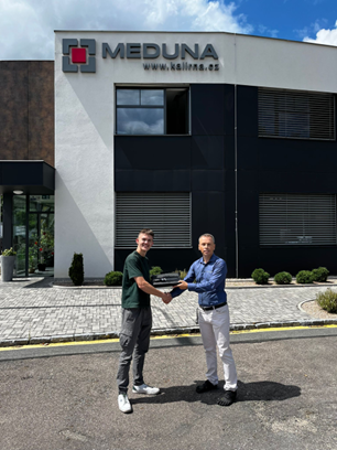 Vostrej Jirka v kalírně MEDUNA 