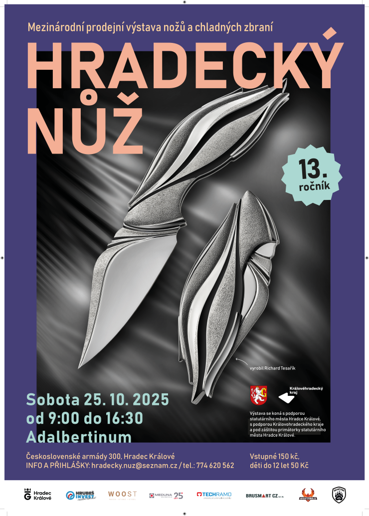 Kalírna MEDUNA zve na mezinárodní výstavu HRADECKÝ NŮŽ 2025
